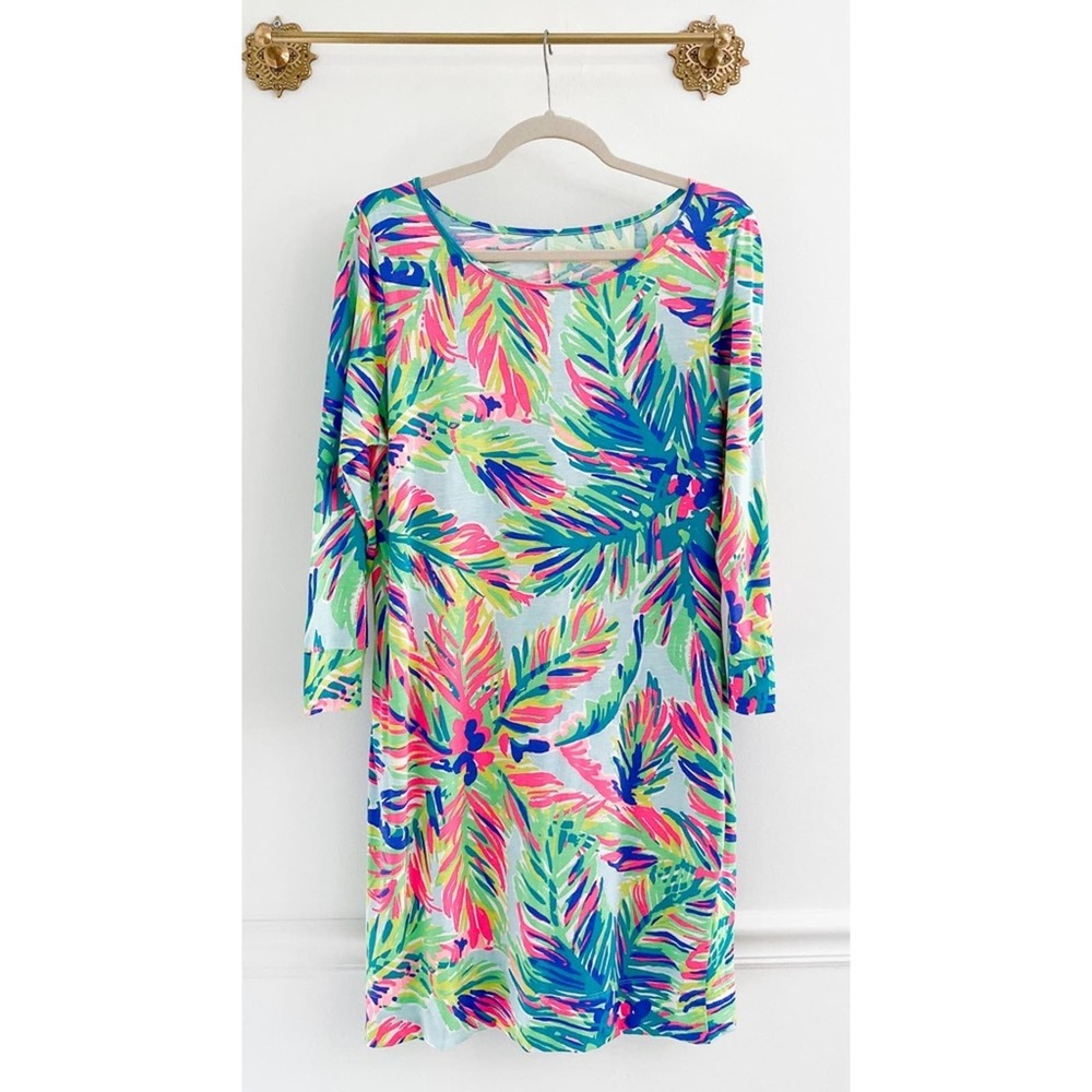 Lilly Pulitzer Marlowe Pima Cotton Shirt Dress in Multi Island Time Pattern